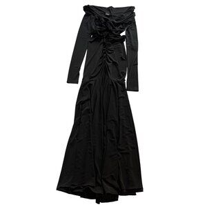 Andamane Natalia Off-The-Shoulder Maxi Dress in Black